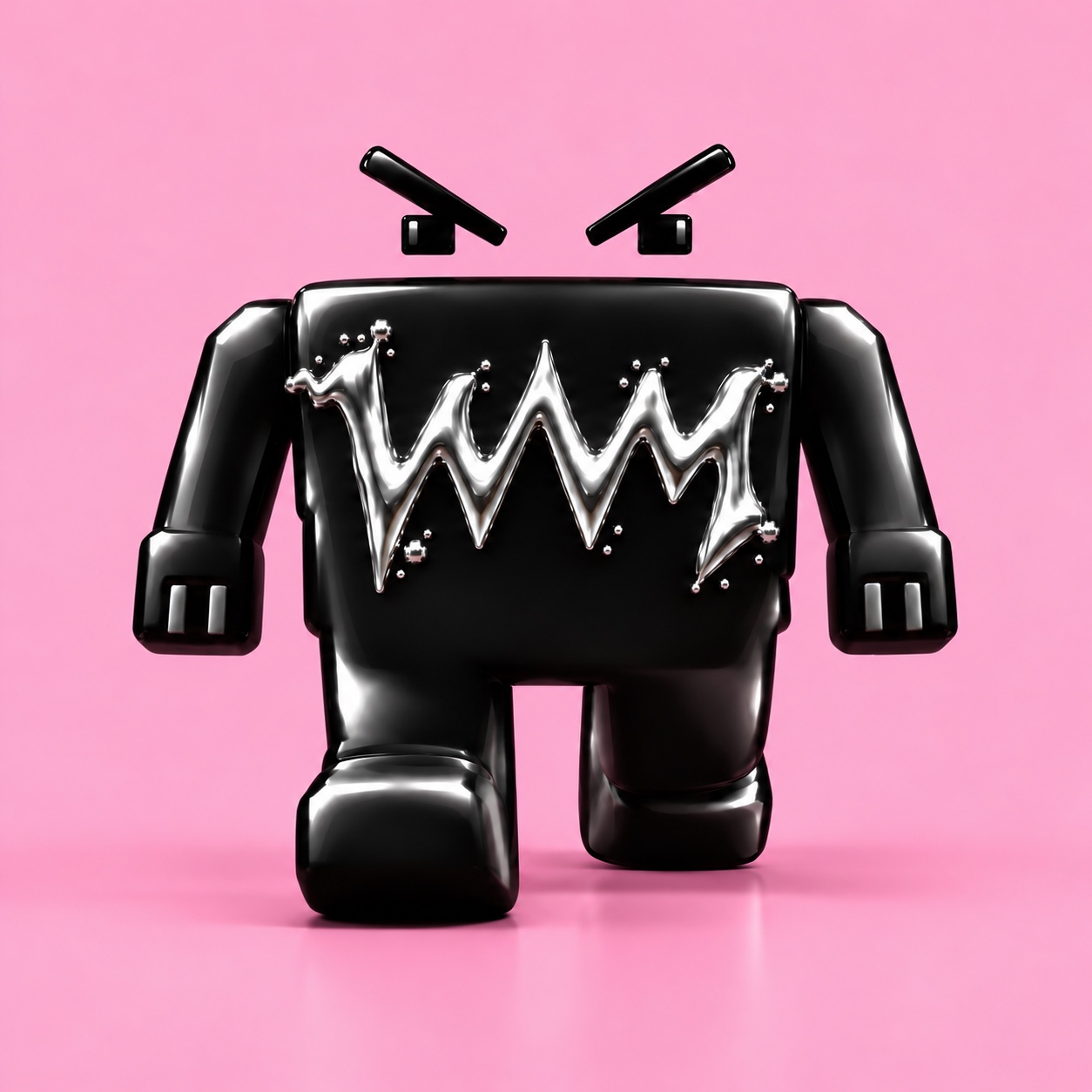 Ludwig, the black and chrome WVM mascot